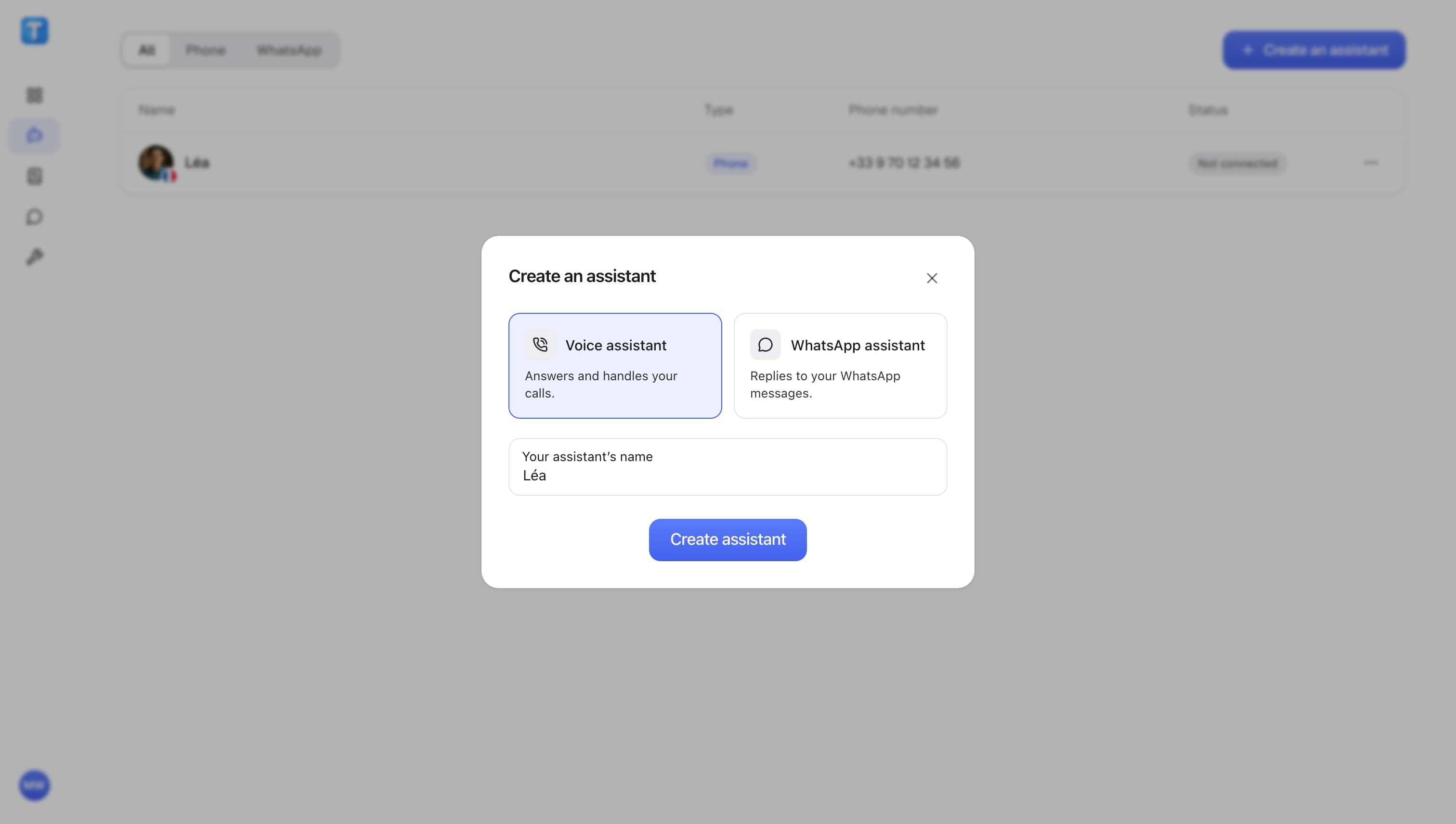 Create your AI assistant